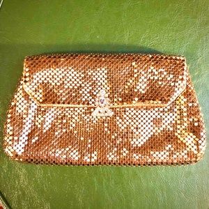 Vintage Whiting & Davis Gold Chainmail Clutch